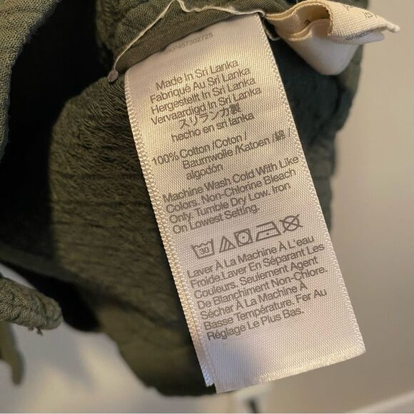 Madewell Blazer Diamond Jacquard Shaw Olive Green Small Quilted 100% Cotton - Picture 9 of 11